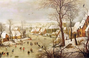 鳥の罠 作： Pieter Brueghel the Younger